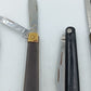 Klappmesser Set aus verschiedenen Taschenmessern mit Holz und Kunststoffgriffen