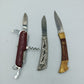 Klappmesser Set mit drei unterschiedlichen Taschenmessern für Sammlung und Alltag
