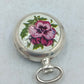 Royal Swiss Made Taschenuhr mit Blumenmotiv im Vintage Stil