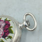 Royal Swiss Made Taschenuhr mit Blumenmotiv im Vintage Stil