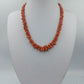 Korallen Halskette mit warmem Naturton und klassischem Vintage Stil