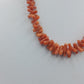 Korallen Halskette mit warmem Naturton und klassischem Vintage Stil