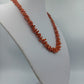 Korallen Halskette mit warmem Naturton und klassischem Vintage Stil