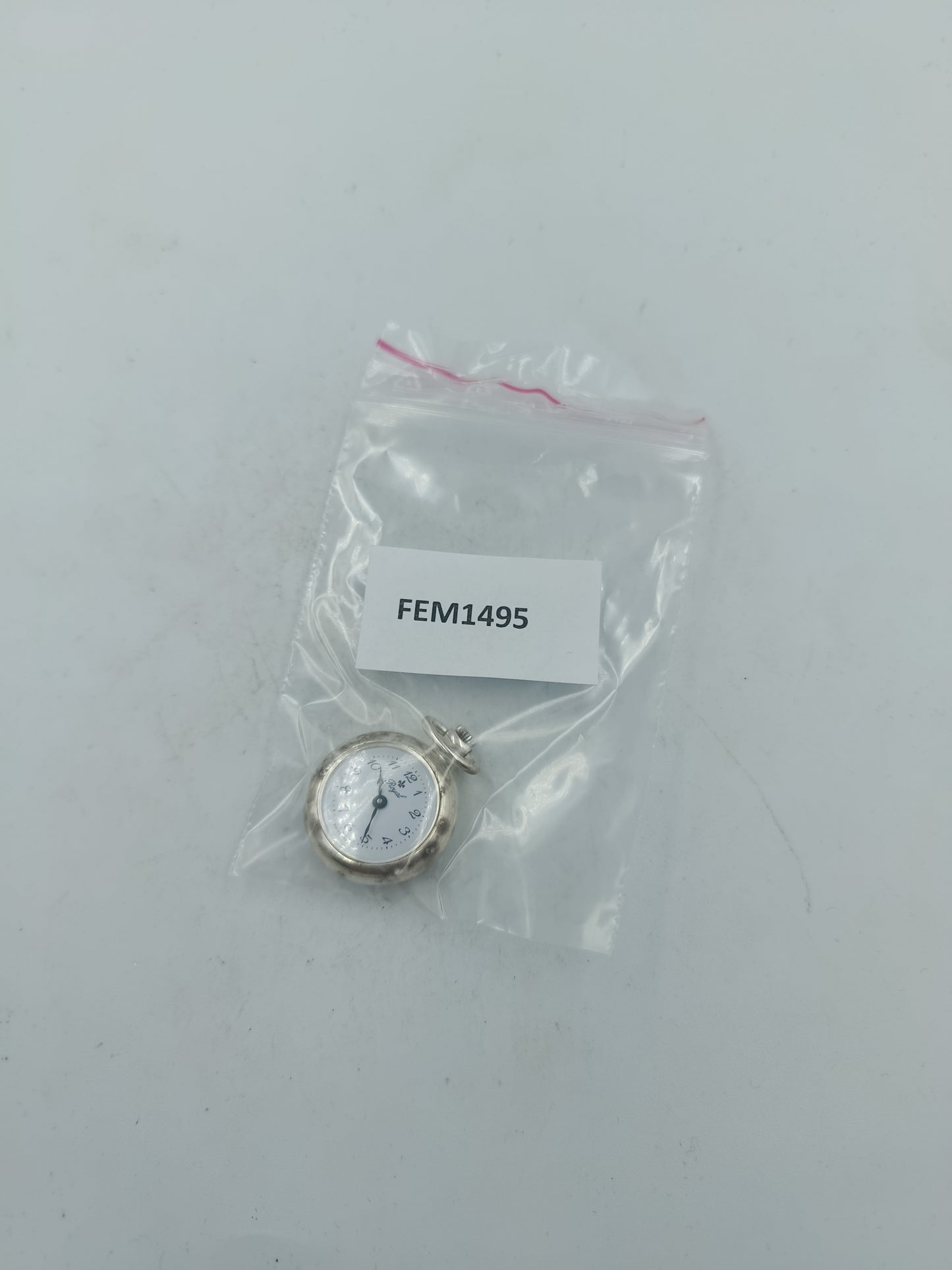 Royal Swiss Made Taschenuhr mit Blumenmotiv im Vintage Stil