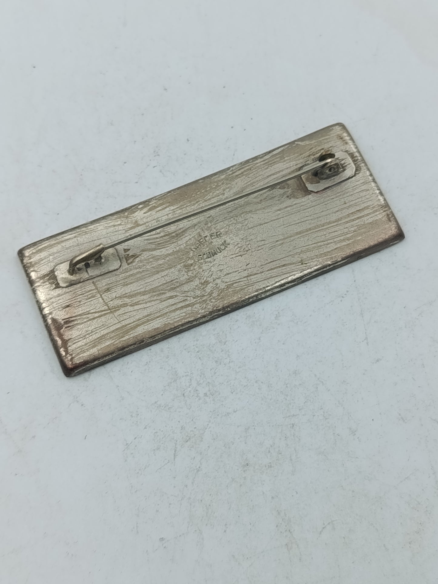 Emaille Blumen Brosche im Vintage Stil mit Handwerk aus Schweden