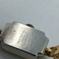 Goldfarbene Armbanduhr mit schwarzem Lederband Seiko Quartz