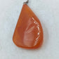 Tropfen Anhänger in warmen Bernstein Orangetönen