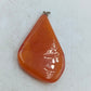 Tropfen Anhänger in warmen Bernstein Orangetönen