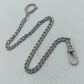 Klassische Uhrenkette im Vintage-Stil mit Karabiner und Federring