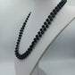 Elegante schwarze Perlenkette im Doppelstrang zeitlos und vielseitig