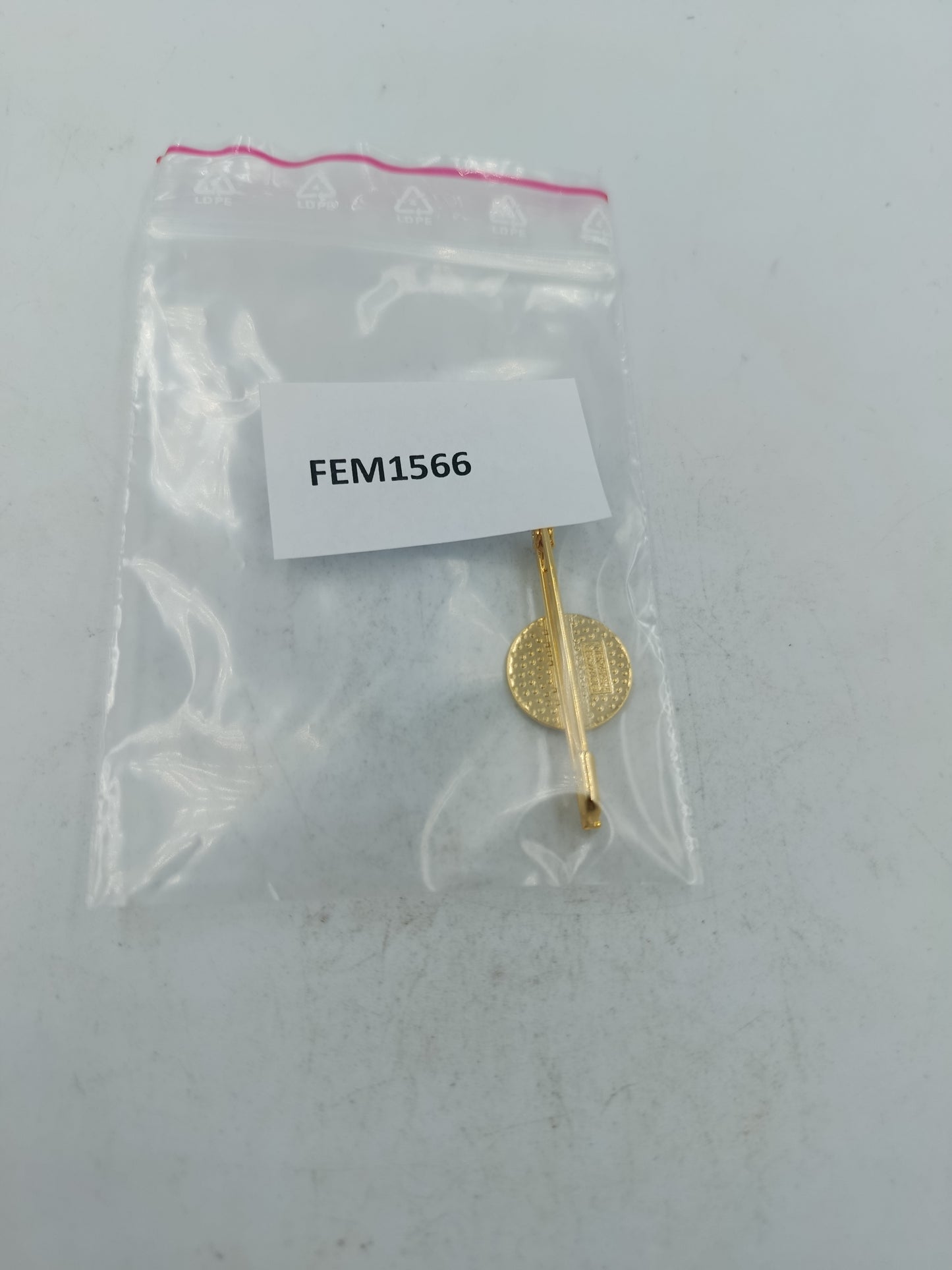 Klassische Krawattennadel Brosche VdK Deutschland Jubiläum 50 Jahre in Goldoptik