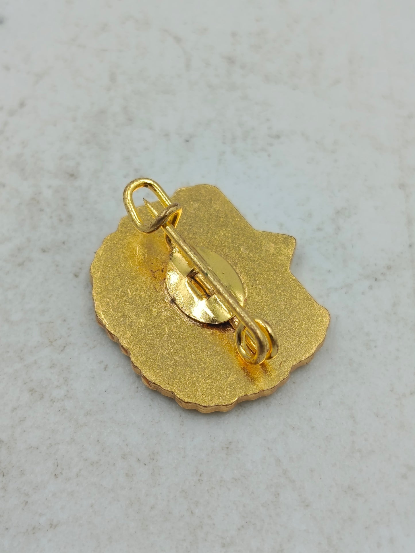 Klassische Anstecknadel Brosche VdK Deutschland in Goldoptik mit traditionellem Vereinsmotiv