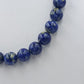 Klassische Halskette aus Lapislazuli mit runden Perlen und kräftiger blauer Farbwirkung