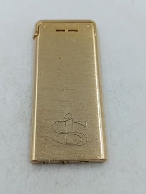 Maxim Feuerzeug in Goldoptik mit klassischem Design und eleganter Gravur