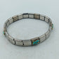 Elegantes Edelstahl Armband Elemento mit türkisfarbenen Akzenten