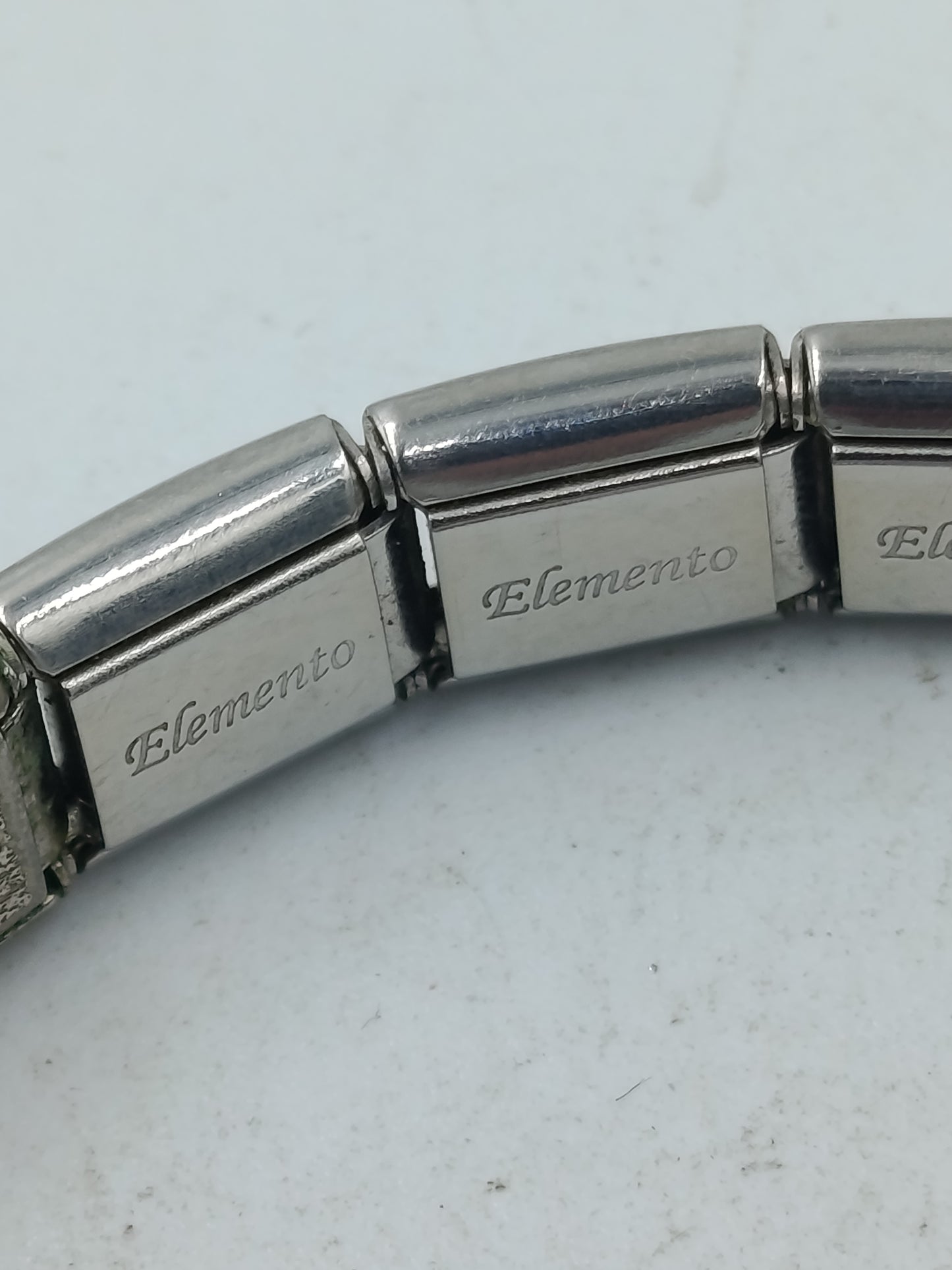 Elegantes Edelstahl Armband Elemento mit türkisfarbenen Akzenten