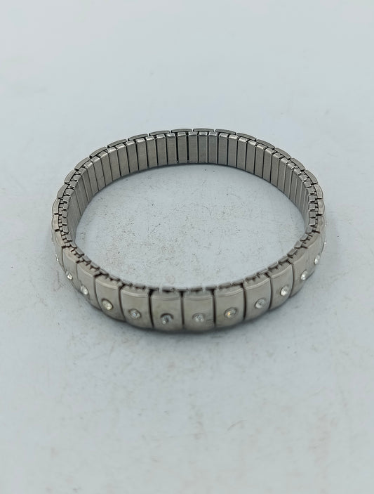 Elegantes Edelstahl Armband mit funkelnden Zirkonia Steinen