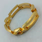 Massives Gliederarmband in Goldoptik mit modernem Design