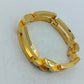 Massives Gliederarmband in Goldoptik mit modernem Design