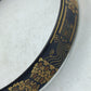 Schmaler Vintage Armreif in Schwarz Gold mit asiatischen Tiermotiven
