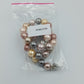 Vintage-Perlenkette: Pastell & Metall-Mix, schimmernd