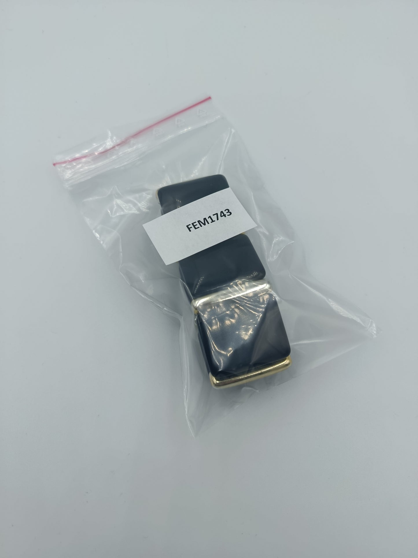 Elastisches Armband: Dunkelblau & Silberglieder