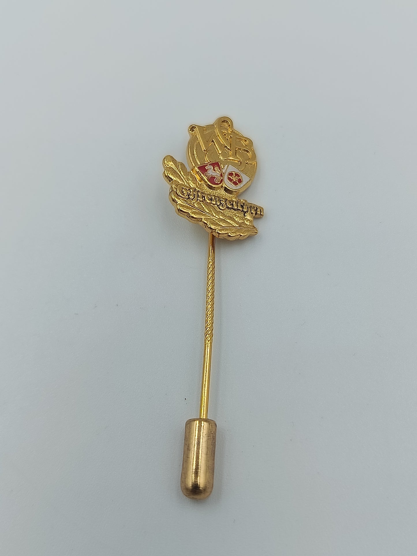 Vintage Anstecknadel vergoldet 925 Silber mit Wappenmotiv Niedersachsen