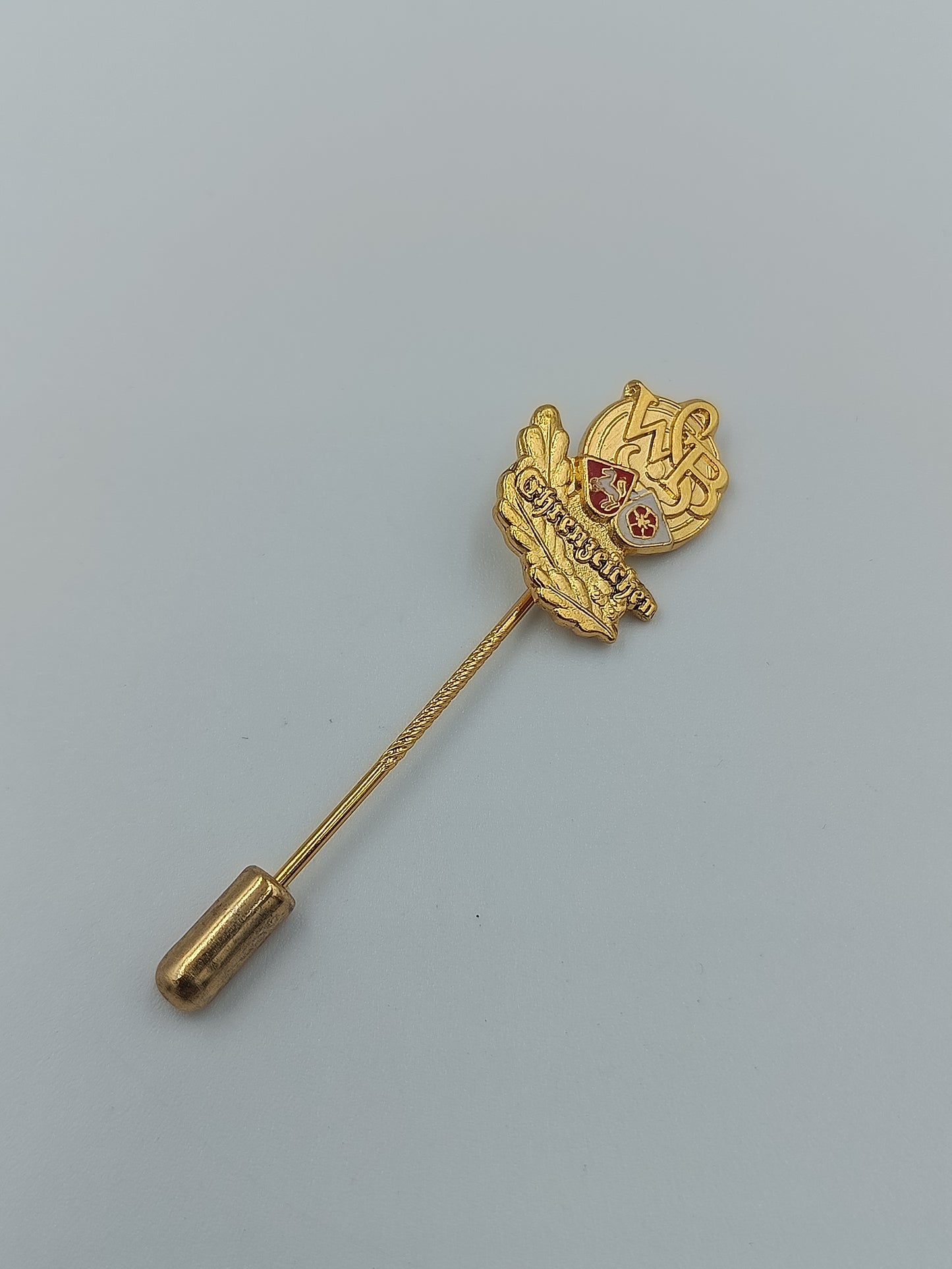Vintage Anstecknadel vergoldet 925 Silber mit Wappenmotiv Niedersachsen