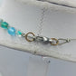 Vintage Glasperlenkette: Blau-Grün & vielseitig
