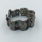 Massives Vintage Armband mit farbigen Steinen und Sternmotiven