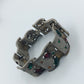 Massives Vintage Armband mit farbigen Steinen und Sternmotiven