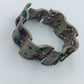 Massives Vintage Armband mit farbigen Steinen und Sternmotiven