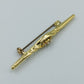 Elegante Vintage Stabbrosche in Goldoptik mit funkelnden Ziersteinen
