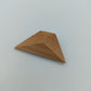 Vintage Brosche aus Holz in geometrischer Form handgearbeitet