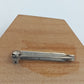 Vintage Brosche aus Holz in geometrischer Form handgearbeitet