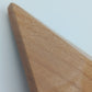 Vintage Brosche aus Holz in geometrischer Form handgearbeitet