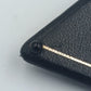 Geometrische Vintage Brosche in Schwarz mit goldenen Linien im Art Déco Stil