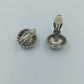 Vintage Clip Ohrringe Muschel Design silberfarben klassische Ohrclips