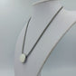 Skagen Halskette mit rundem Anhänger silberfarben minimalistisches Design