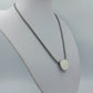 Skagen Halskette mit rundem Anhänger silberfarben minimalistisches Design