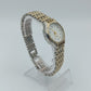 Elegante Damenarmbanduhr zweifarbiges Metallarmband klassisches Design