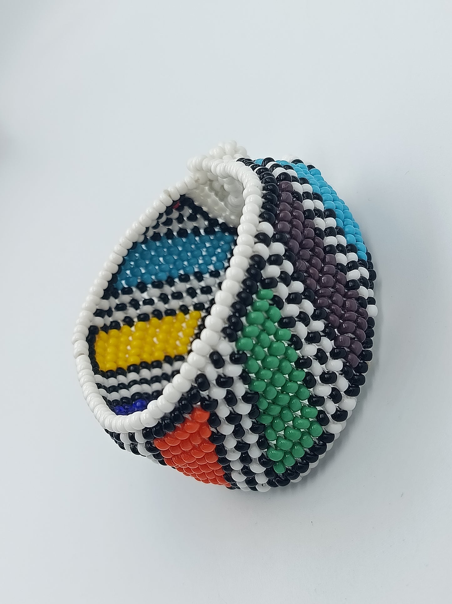 Handgefertigtes Perlenarmband buntes Ethno Muster Boho Style