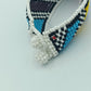 Handgefertigtes Perlenarmband buntes Ethno Muster Boho Style