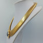 Statement Collier Goldfarben mit Strass und Cabochon Anhänger