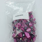 Vintage Doppelreihige Perlmutt Kette pink facettierte Glasperlen im Vintage Stil