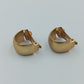 Vintage Creolen Clip Ohrringe vergoldet Halbcreole Zeitloses Vintage Design