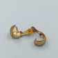 Vintage Creolen Clip Ohrringe vergoldet Halbcreole Zeitloses Vintage Design