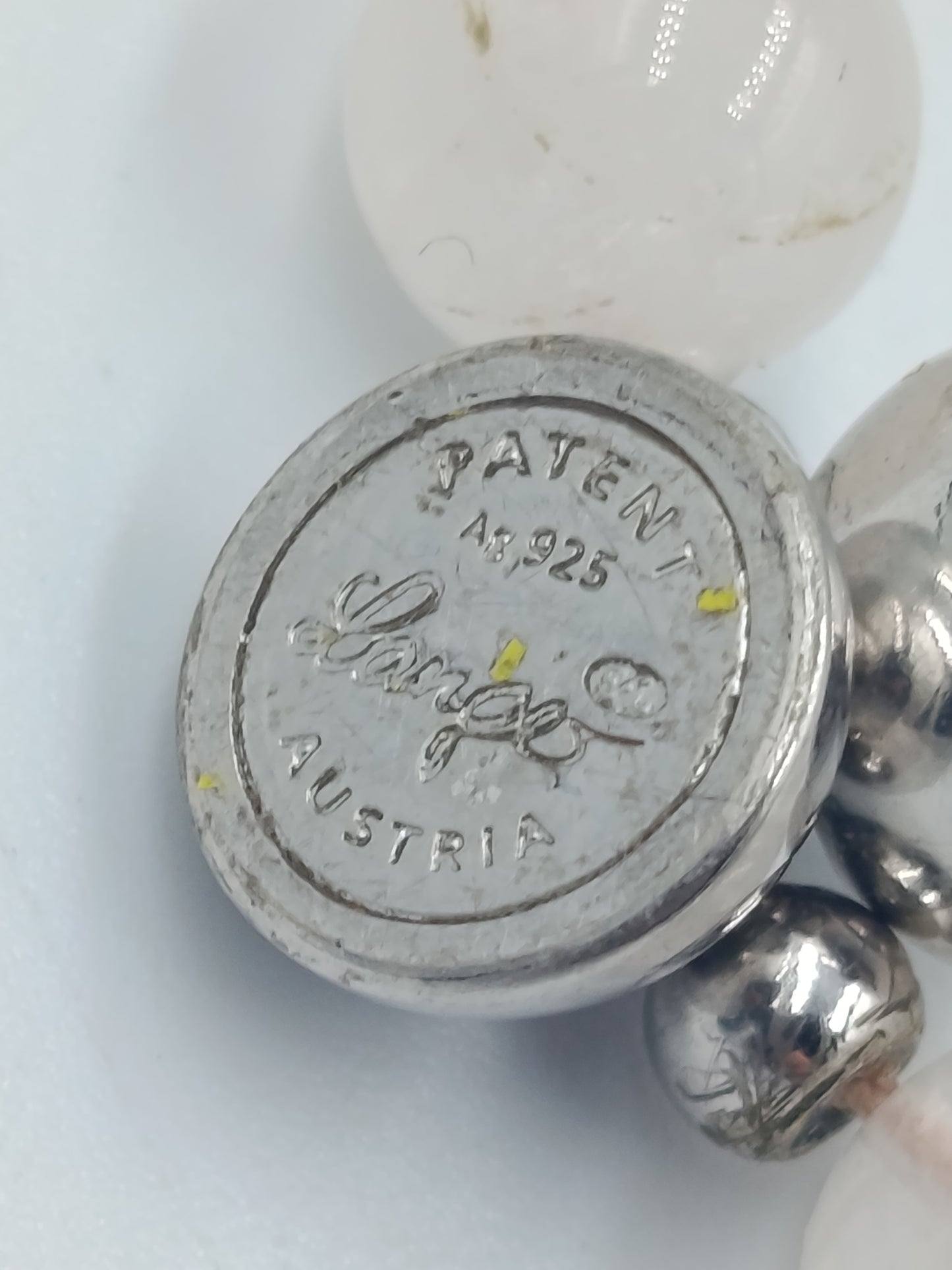 Rosenquarz Kugelkette mit 925 Silber Verschluss Klassisch Elegant Zeitlos