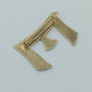 Vintage Brosche Buchstabe E in Goldoptik schlichtes Monogramm Design
