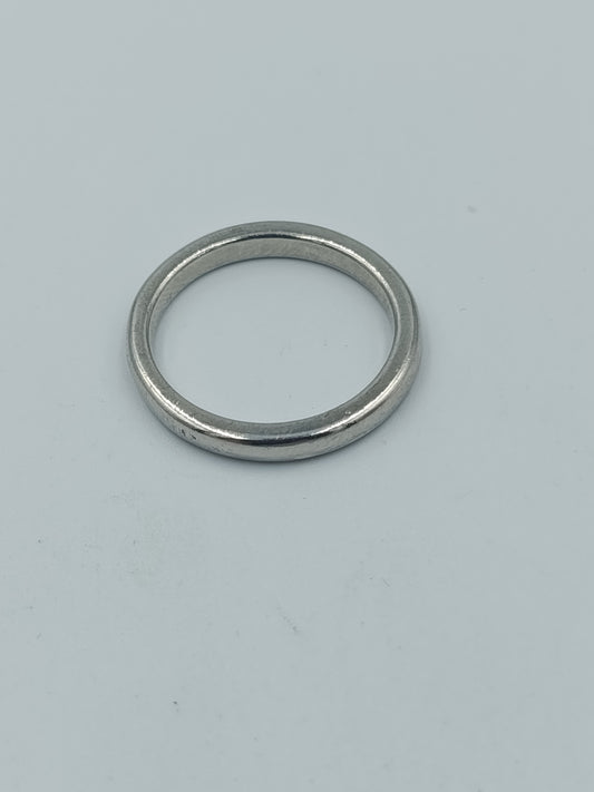 Schlichter Vintage Ring in Silberoptik zeitloser minimalistischer Stil